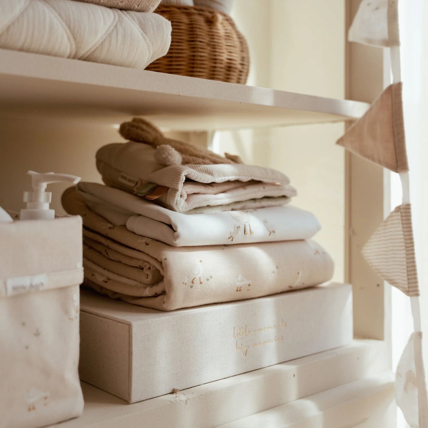 Babybettdecke Beige Newborn Naturals Kleine Gans Detail 7