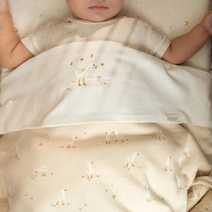 Wiege Decke Beige Newborn Naturals Kleine Gans Detail 5