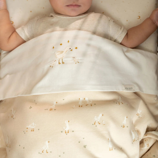 Babybettdecke Beige Newborn Naturals Kleine Gans Anwendung
