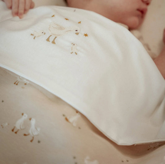 Wiege Decke Beige Newborn Naturals Kleine Gans Anwendung