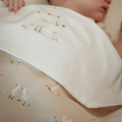 Wiege Decke Beige Newborn Naturals Kleine Gans Anwendung