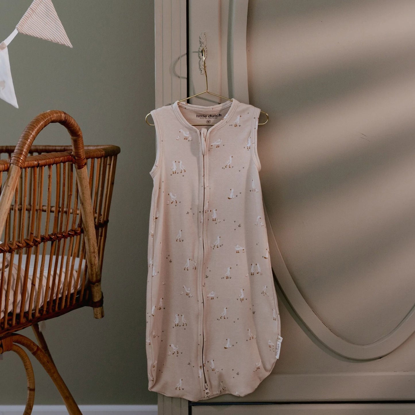 Schlafsack Sommer Beige Newborn Naturals Kleine Gans Detail 5