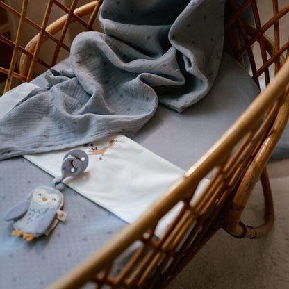 Bettdecke Blau Essentials Detail 6