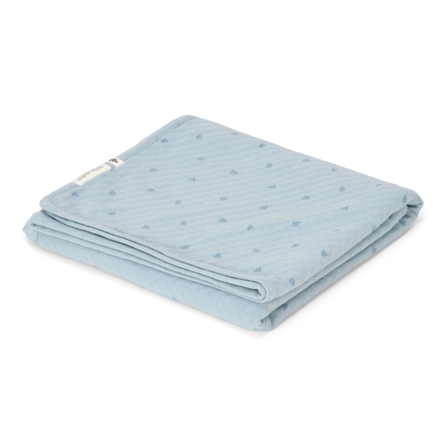 Wiege Decke Blau Essentials Detail 3
