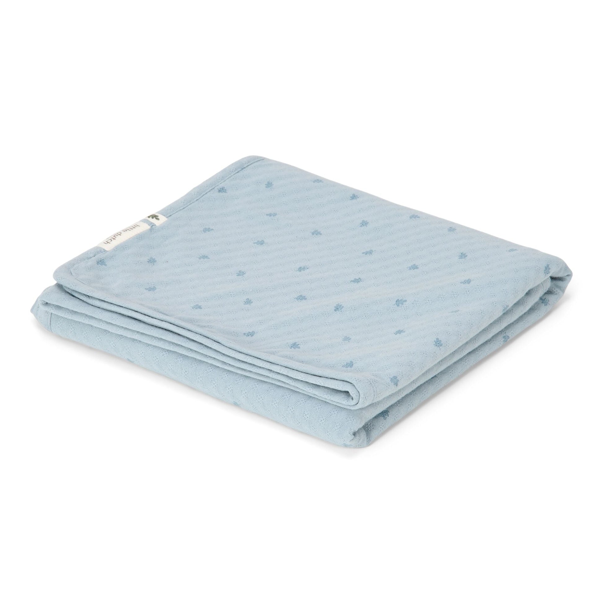 Wiege Decke Blau Essentials Detail 3