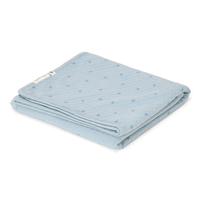 Wiege Decke Blau Essentials Detail 3