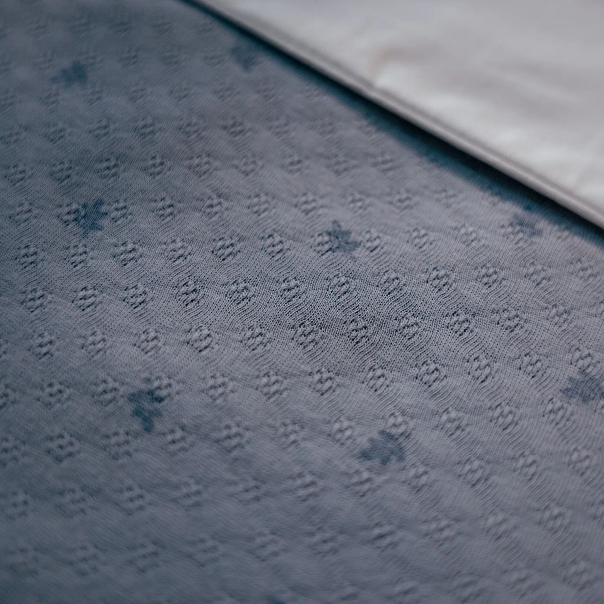 Wiege Decke Blau Essentials Detail 8