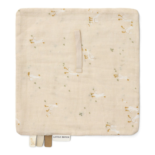 Schnullertuch Beige Newborn Naturals Kleine Gans
