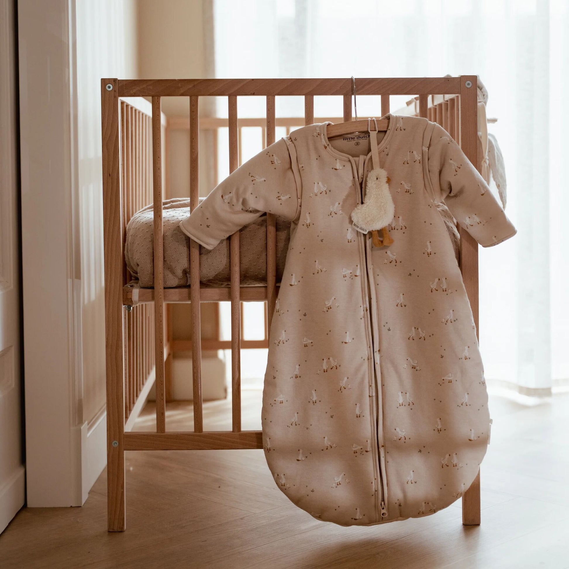 Schnullertuch Weiß Newborn Naturals Kleine Gans Detail 4