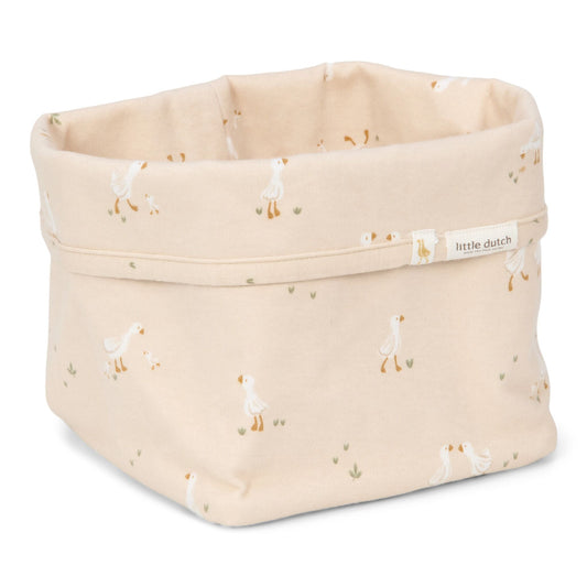 Little Dutch Kleiner Aufbewahrungskorb Weiß Newborn Naturals Kleine Gans Hauptansicht