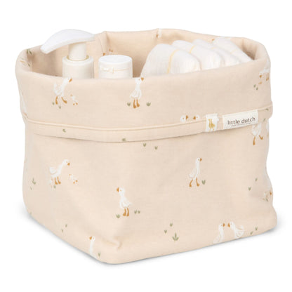 Kleiner Aufbewahrungskorb Weiß Newborn Naturals Kleine Gans Detail 3