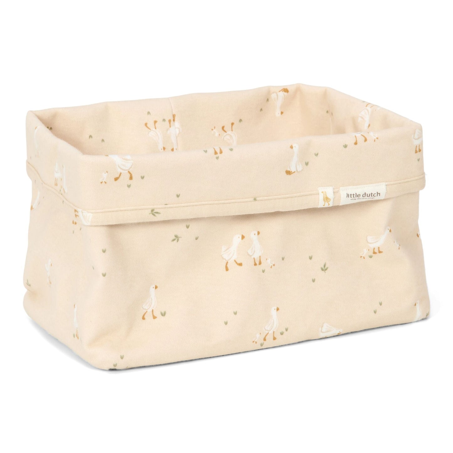 Kommandokorb groß Weiß Newborn Naturals Kleine Gans Studio Aufnahme