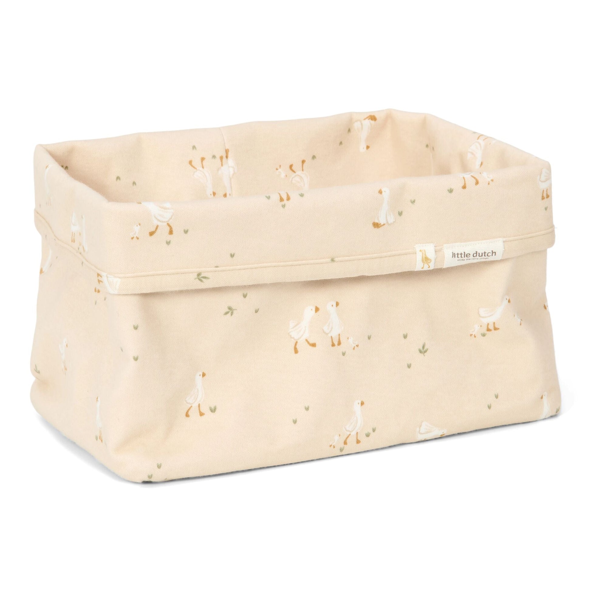 Kommandokorb groß Weiß Newborn Naturals Kleine Gans Studio Aufnahme