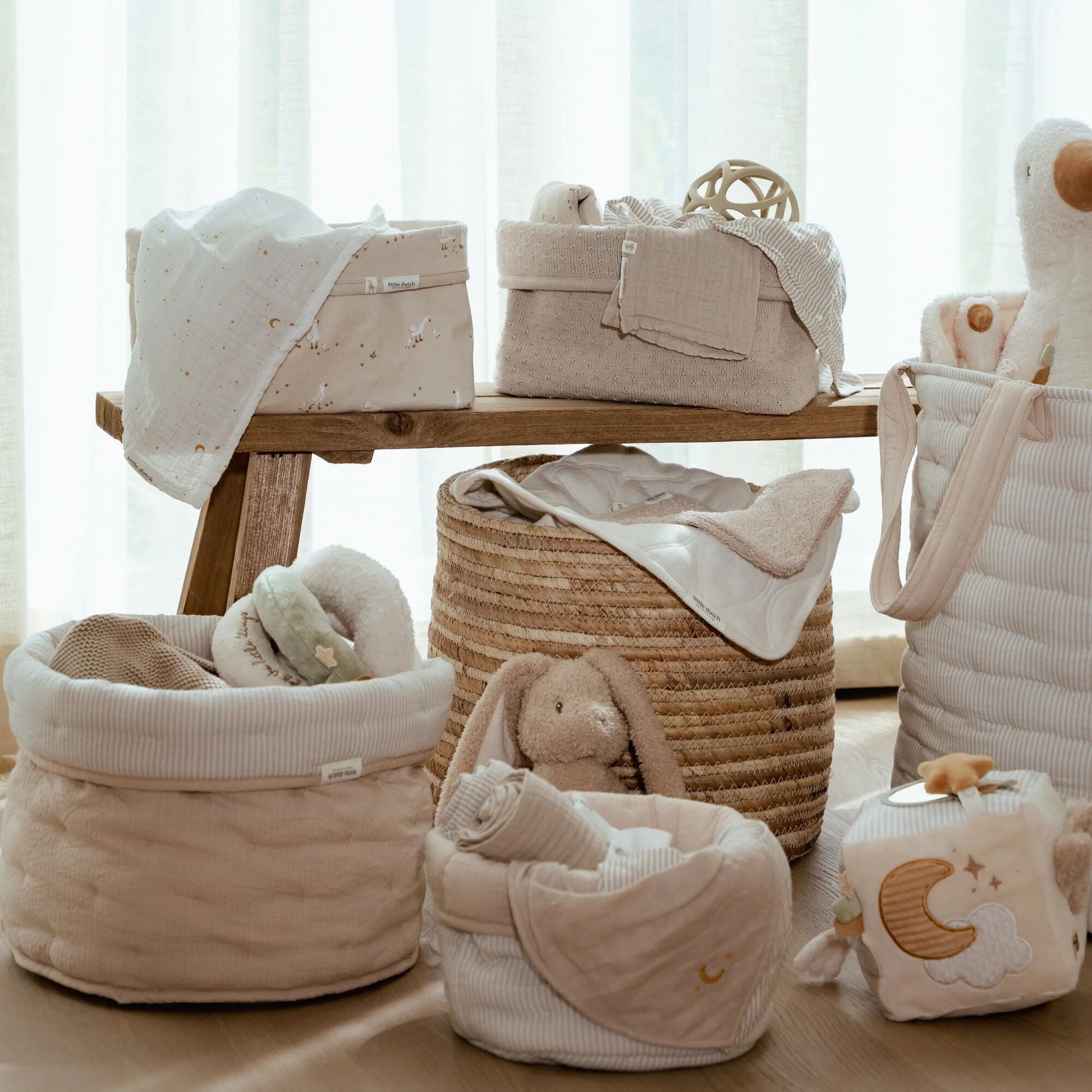 Kommandokorb groß Weiß Newborn Naturals Kleine Gans Detail 5
