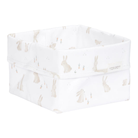 Kleiner Warenkorb Weiß Newborn Naturals Baby Bunny Studio Aufnahme