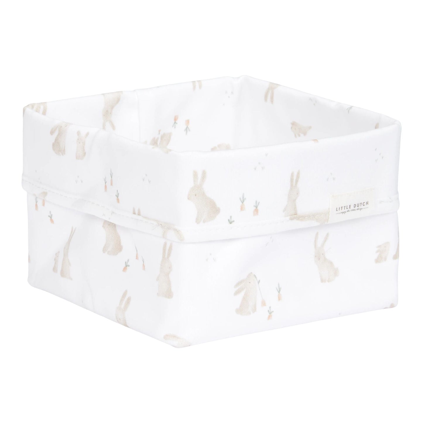 Kleiner Warenkorb Weiß Newborn Naturals Baby Bunny Studio Aufnahme