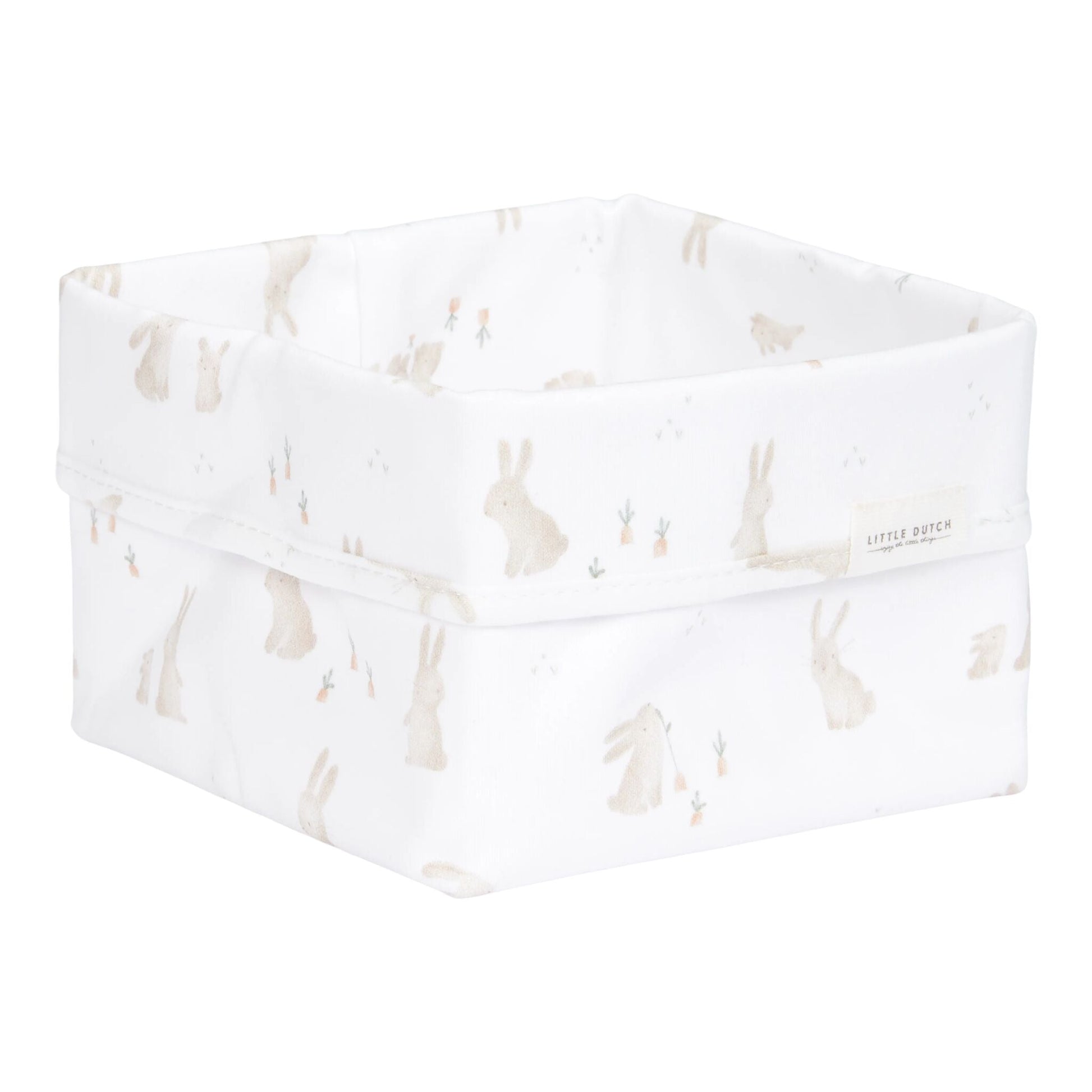 Kleiner Warenkorb Weiß Newborn Naturals Baby Bunny Studio Aufnahme