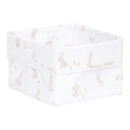 Kleiner Warenkorb Weiß Newborn Naturals Baby Bunny Studio Aufnahme
