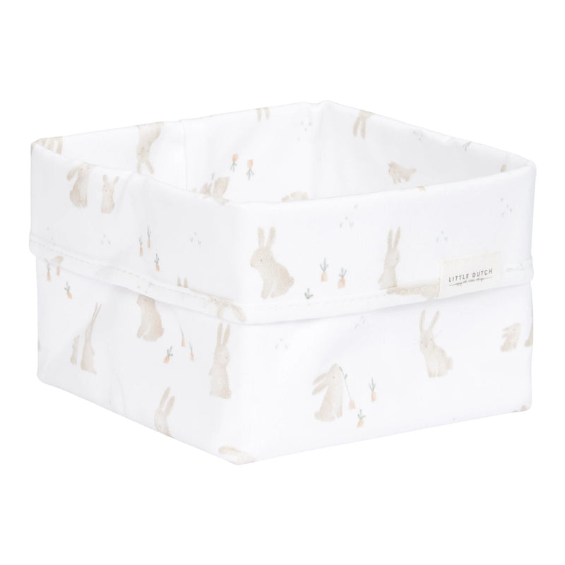 Kleiner Warenkorb Weiß Newborn Naturals Baby Bunny Studio Aufnahme