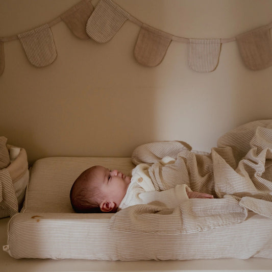 Little Dutch Wickelauflagenbezug Beige Essentials Detailansicht