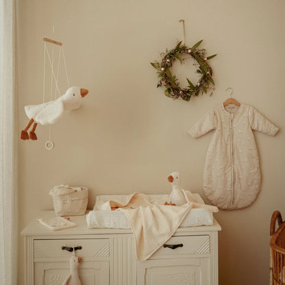 Wickelauflagenbezug Weiß Newborn Naturals Mond & Sterne Detail 3