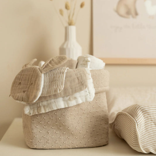 Kleiner Aufbewahrungskorb Beige Essentials Anwendung