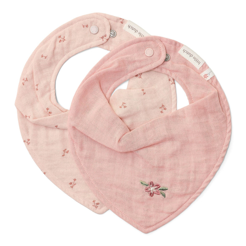 Little Dutch 2er Pack Bandana Lätzchen Rosa Essentials Hauptansicht