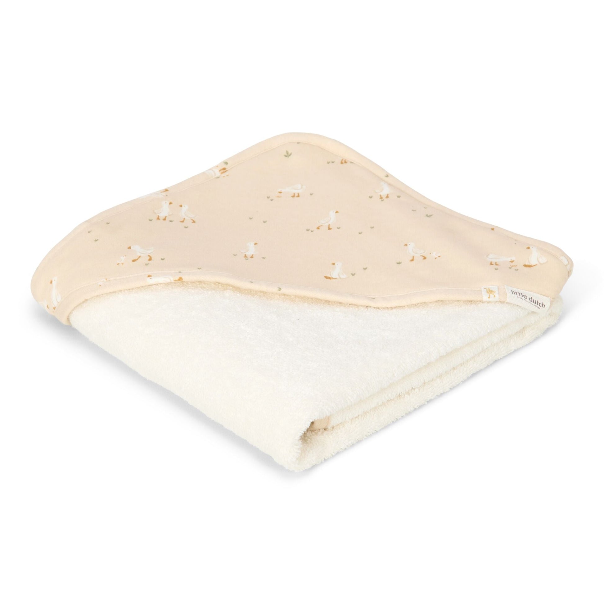 Badetuch Weiß 75 x 75 Newborn Naturals Kleine Gans Detail 5
