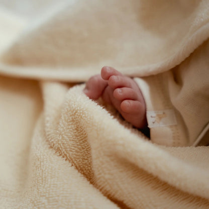 Badetuch Weiß 75 x 75 Newborn Naturals Kleine Gans Detail 6