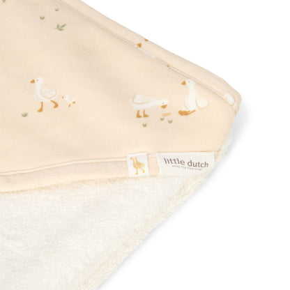 Badetuch Weiß 75 x 75 Newborn Naturals Kleine Gans Detail 3