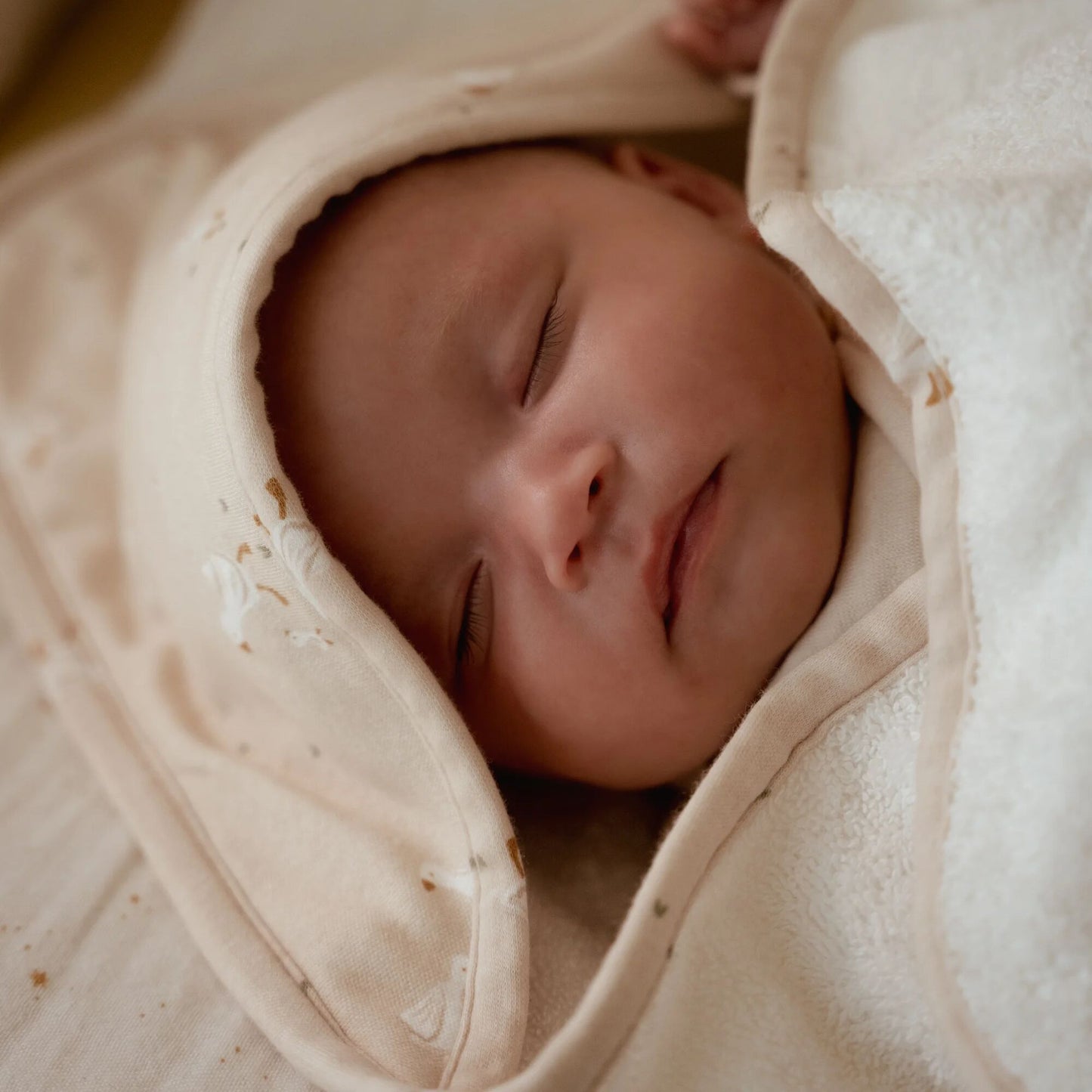 Badetuch Weiß 75 x 75 Newborn Naturals Kleine Gans Detail 4