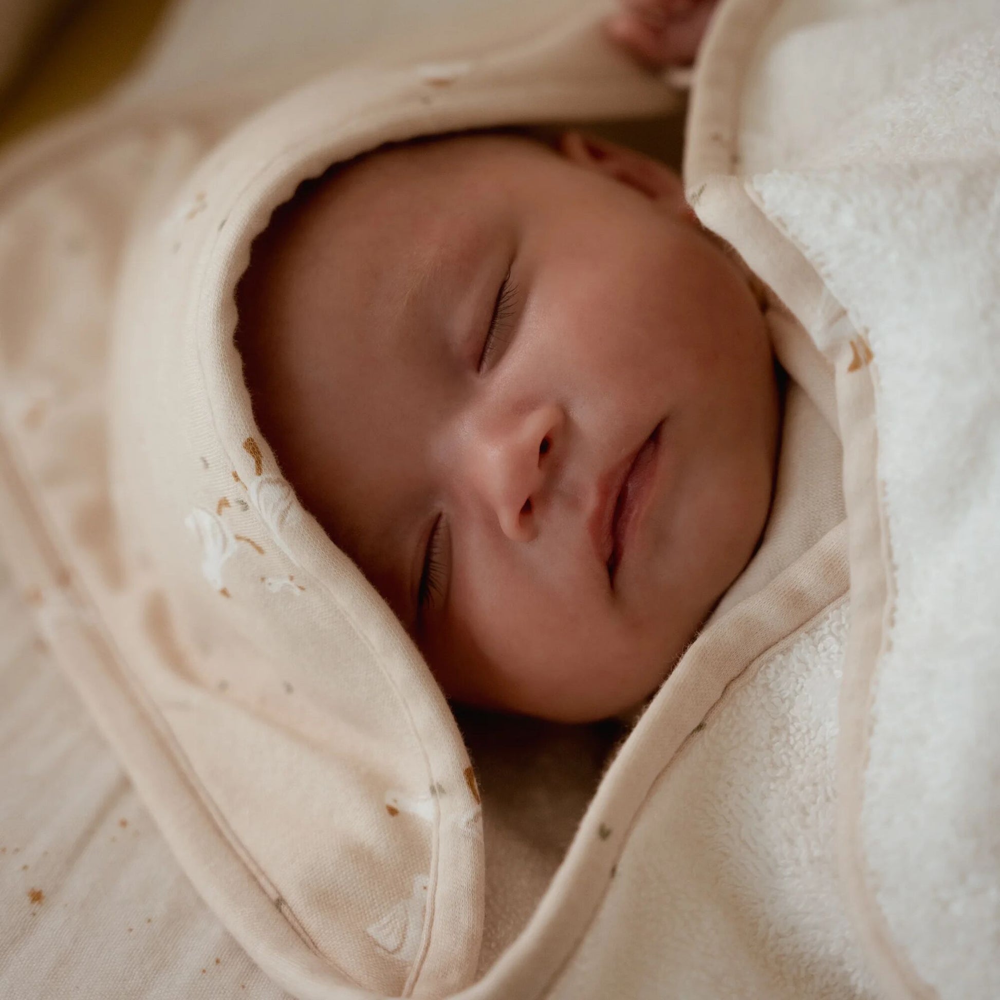 Badetuch Weiß 75 x 75 Newborn Naturals Kleine Gans Detail 4