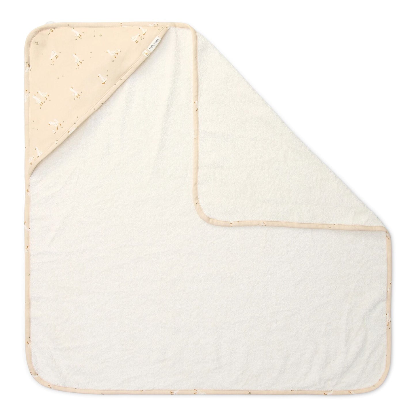 Badetuch Weiß 75 x 75 Newborn Naturals Kleine Gans Studio Aufnahme