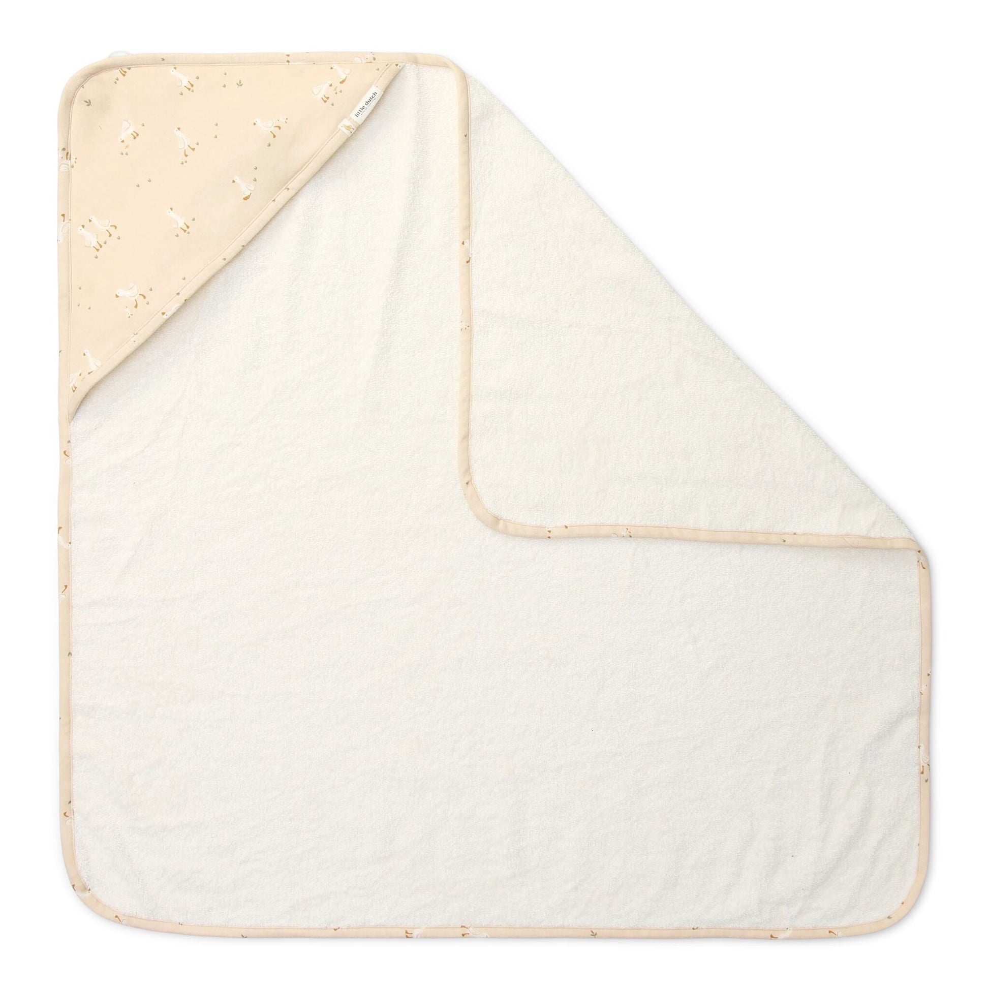 Badetuch Weiß 75 x 75 Newborn Naturals Kleine Gans Studio Aufnahme