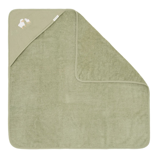 Little Dutch Badecape Bestickt Grün 75 x 75 Hauptansicht