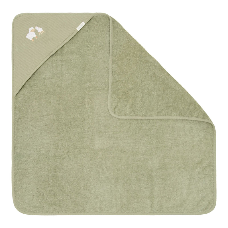 Little Dutch Badecape Bestickt Grün 75 x 75 Hauptansicht