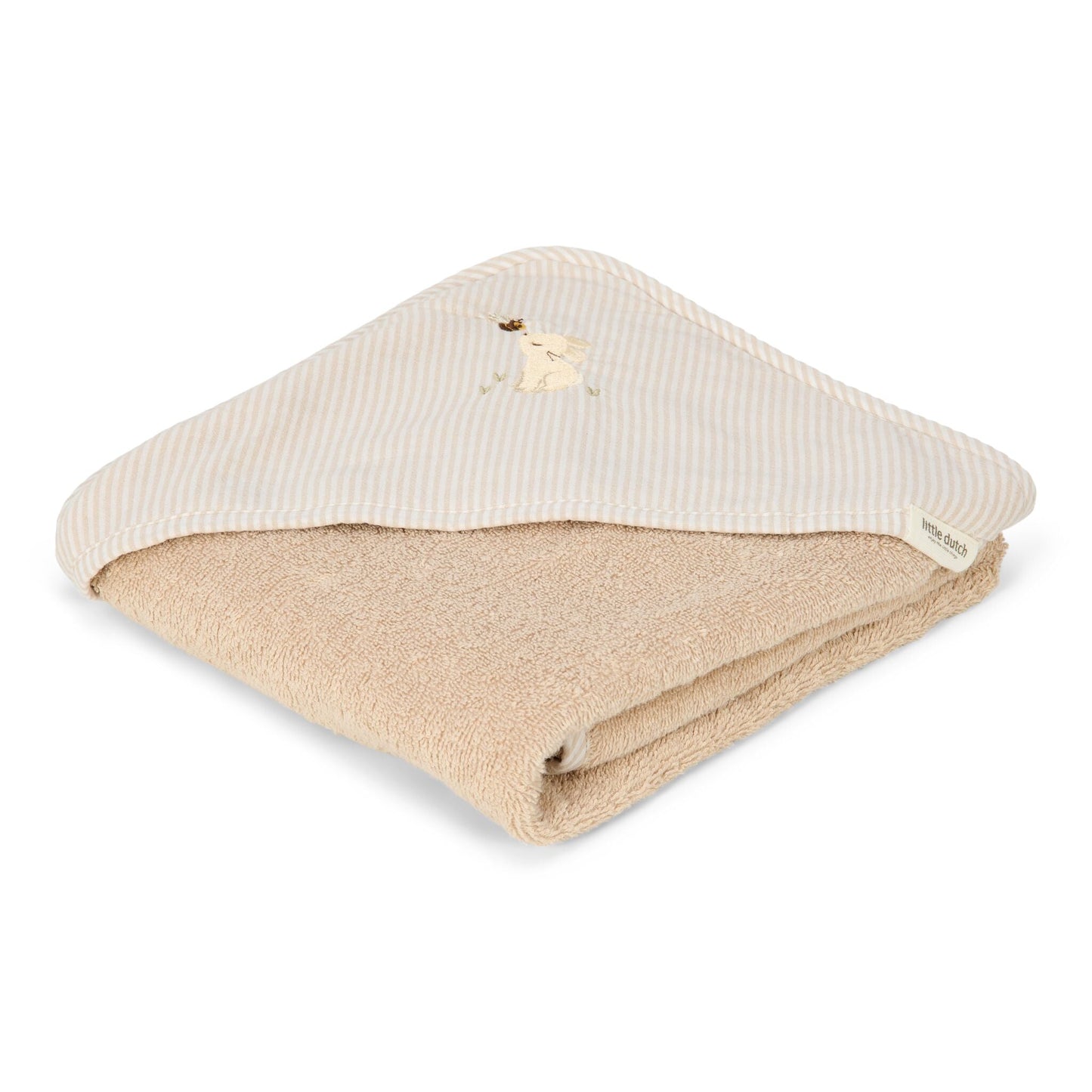 Badetuch Beige 75 x 75 Newborn Naturals Baby Bunny Detail 5