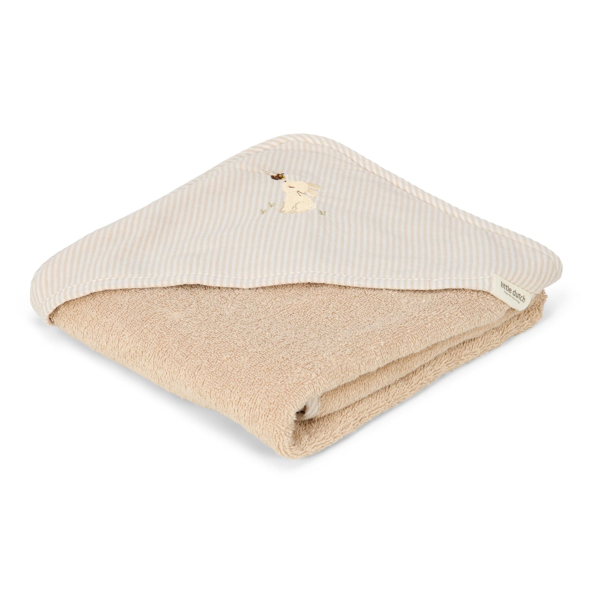 Badetuch Beige 75 x 75 Newborn Naturals Baby Bunny Detail 5