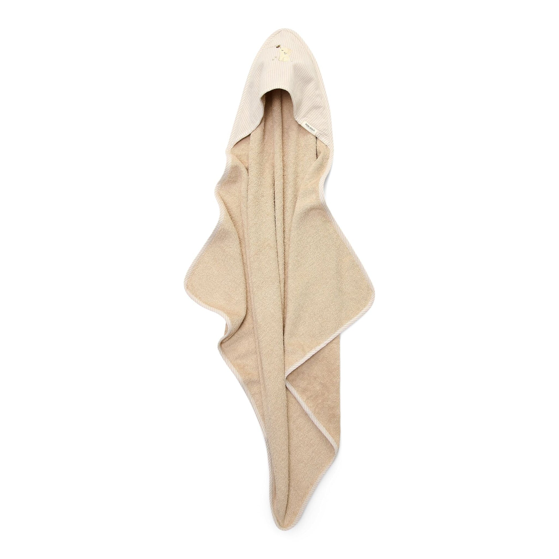Badetuch Beige 75 x 75 Newborn Naturals Baby Bunny Detail 7