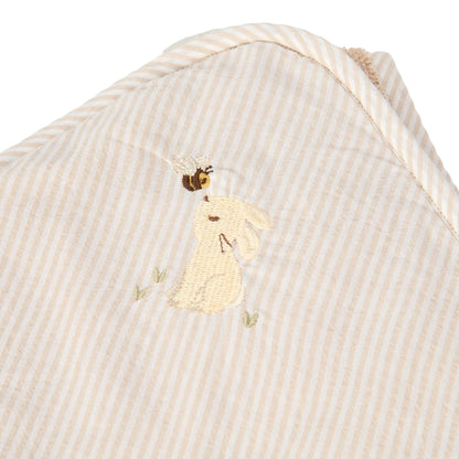 Badetuch Beige 75 x 75 Newborn Naturals Baby Bunny Detail 3