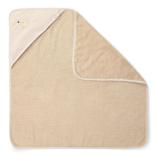 Badetuch Beige 75 x 75 Newborn Naturals Baby Bunny Studio Aufnahme