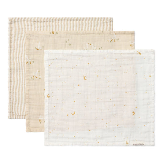 Waschlappen Set Beige Newborn Naturals Kleine Gans Studio Aufnahme