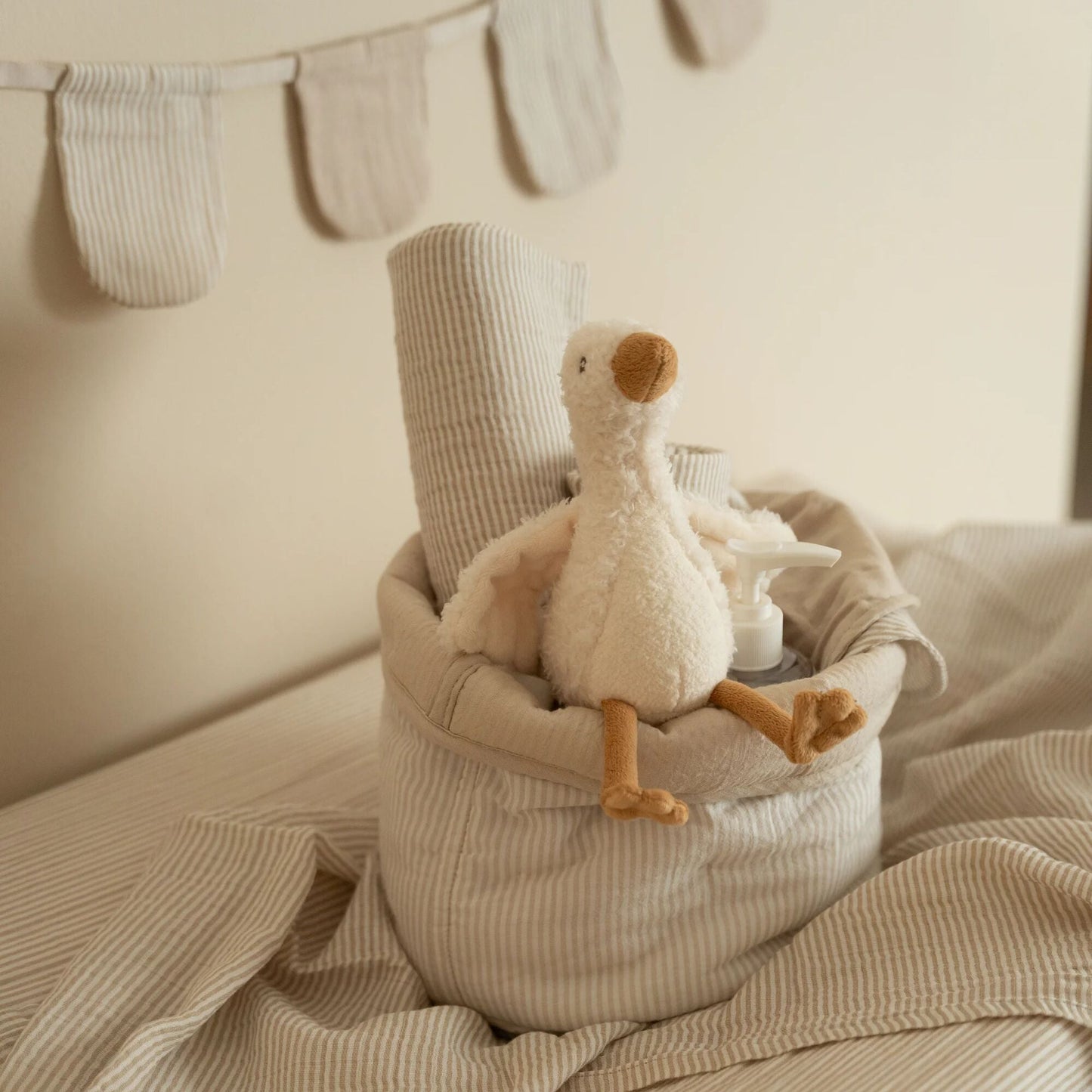 Little Dutch Swaddle Beige 120 cm Essentials Rückansicht