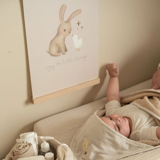 Poster A3 Kleine Gans Baby Hase Anwendung