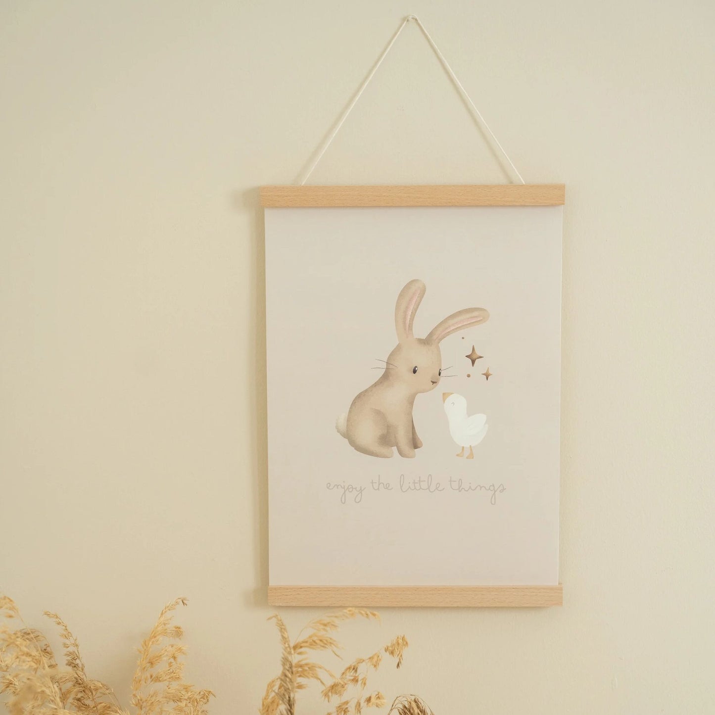 Poster A3 Kleine Gans Baby Hase Detail 4