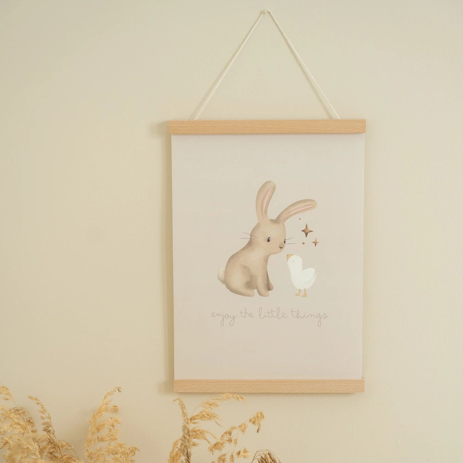 Poster A3 Kleine Gans Baby Hase Detail 4