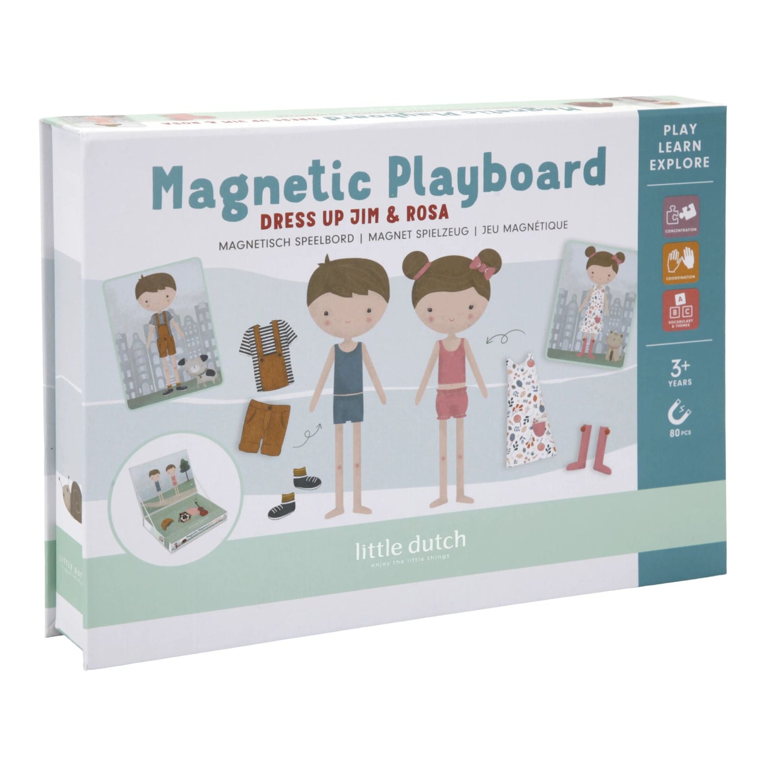 Little Dutch Magnet Puzzle Jim & Rosa NEW DESIGN - Hauptbild