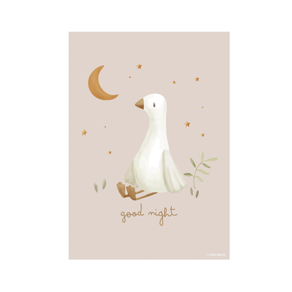 Poster A3 Kleine Gans Baby Hase