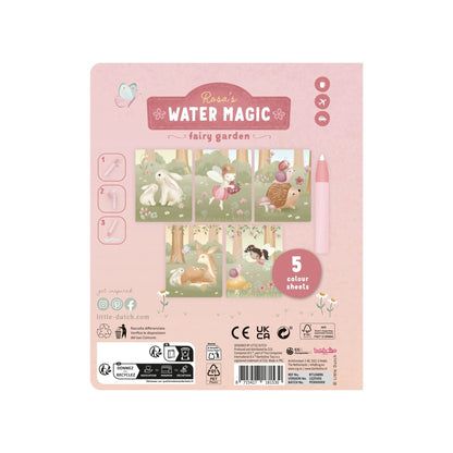 Wasserfarbenbuch Rosa Detail 7