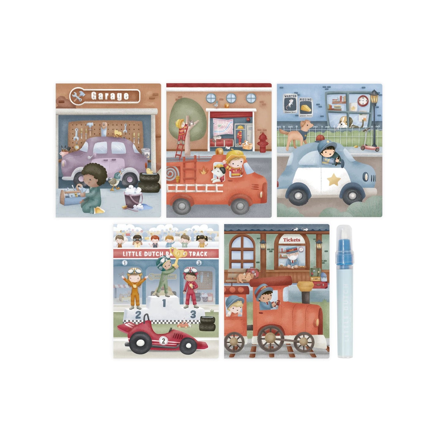 Little Dutch Aquarellbuch Jim Seitenansicht